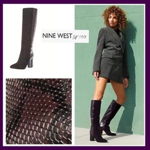 NINE WEST Cheyin Cylinder Heeled Boots